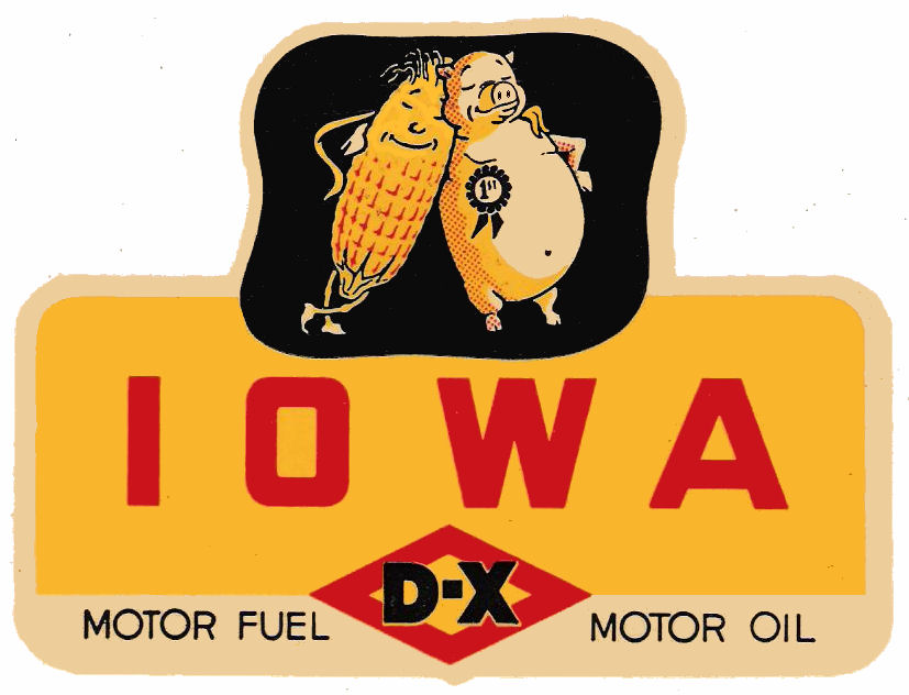(image for) 1950s Iowa DX Service Station sticker